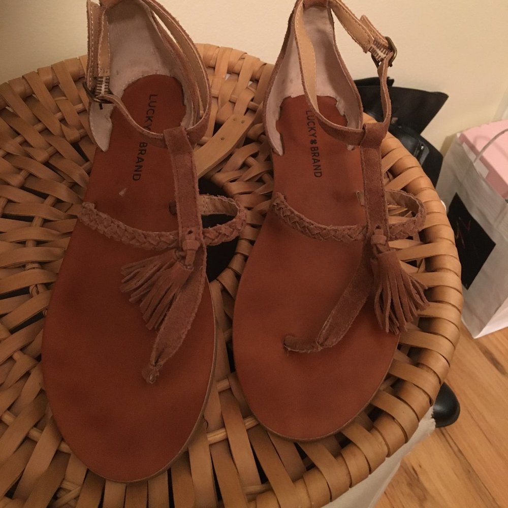 Tan sandals